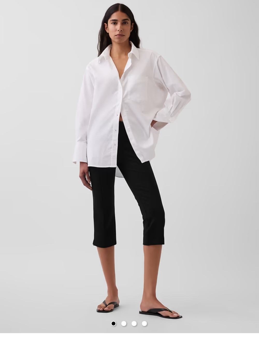 Classic White Button-Down Shirt